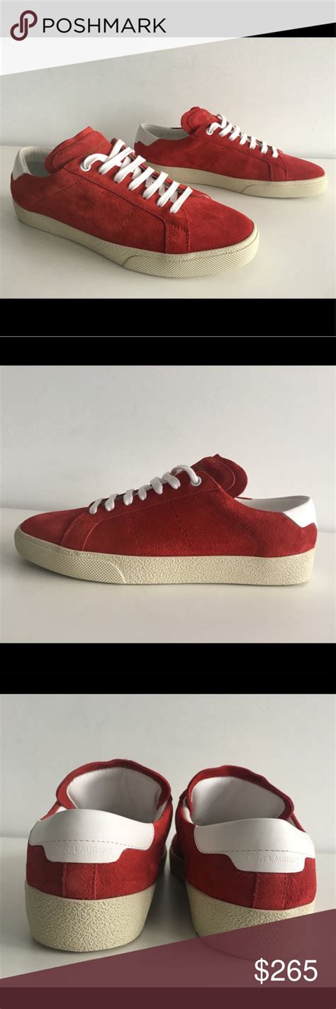 ysl sneakers red|yves saint laurent shoes sale.